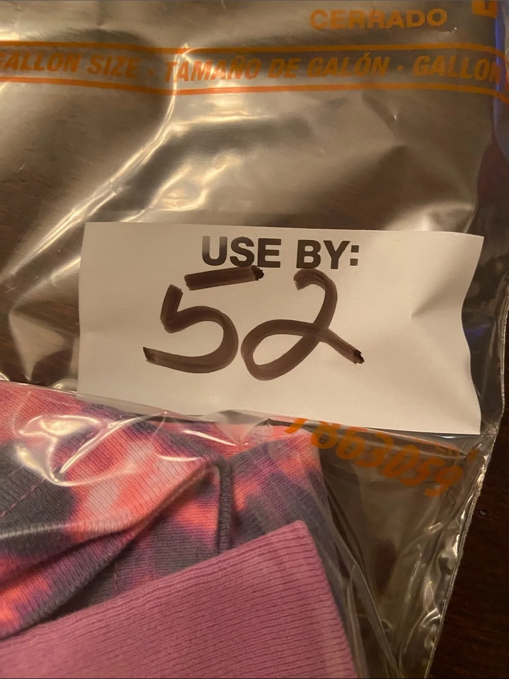 Lands' End Pink & Purple Tie-Dye Long‎ Sleeve Tee